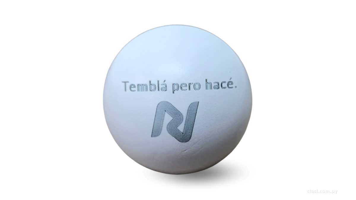 Pelotitas antiestrés personalizadas a laser!!