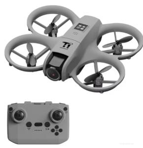 Mini Drone Aircraft Mini T1 Aerial Com Camera / Controle Remoto / App KY UFO - Cinza