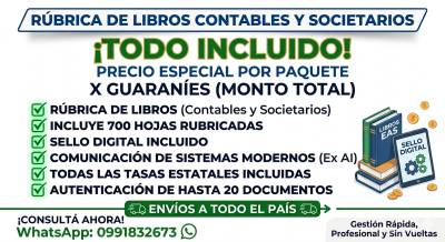 Rúbrica de Libros Contables y Societarios EAS - ¡Todo Incluido!