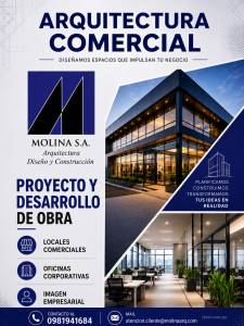 ARQUITECTURA COMERCIAL. Proyectos y desarrollo de obras